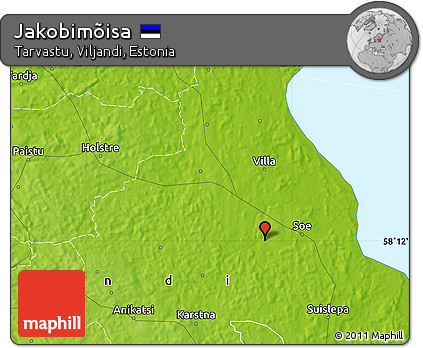 Physical Map of Jakobimõisa