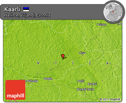 Physical Map of Kaarli