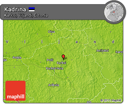 Physical Map of Kadrina