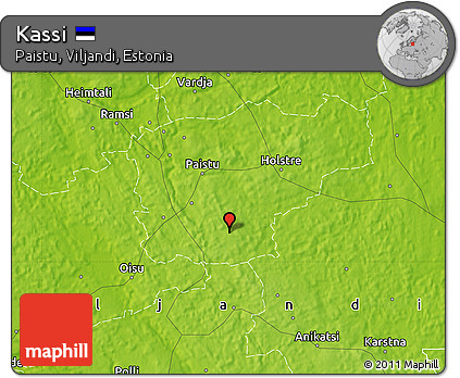 Physical Map of Kassi