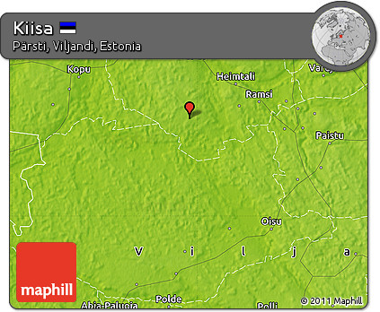 Physical Map of Kiisa