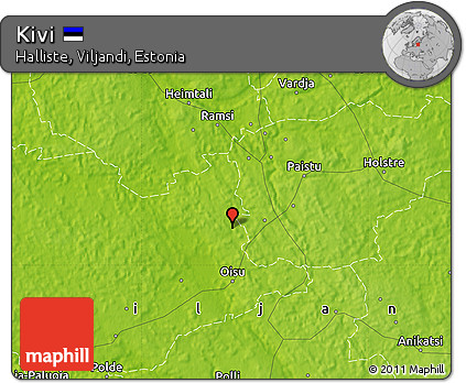 Physical Map of Kivi