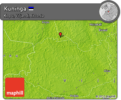 Physical Map of Kuninga