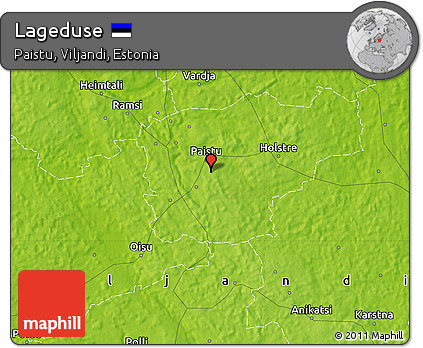 Physical Map of Lageduse