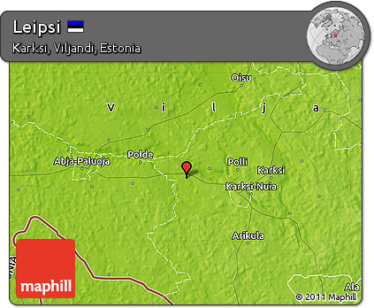 Physical Map of Leipsi