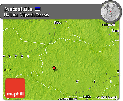 Physical Map of Metsaküla