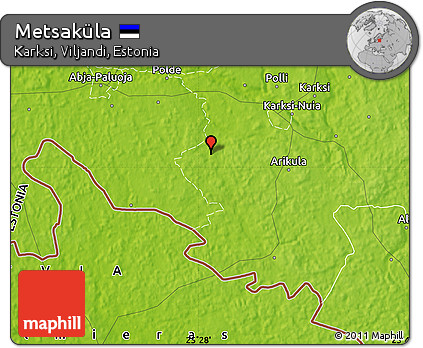 Physical Map of Metsaküla