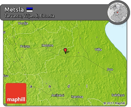 Physical Map of Metsla