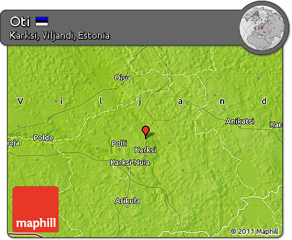 Physical Map of Oti