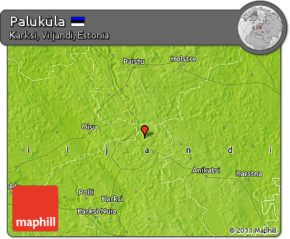 Physical Map of Paluküla