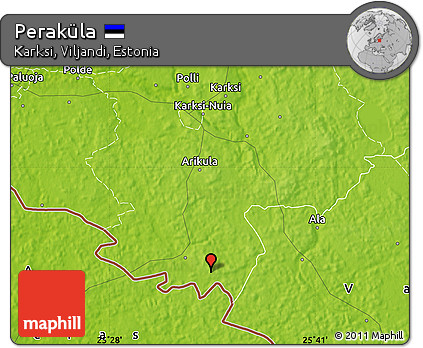 Physical Map of Peraküla