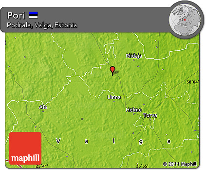 Physical Map of Pori