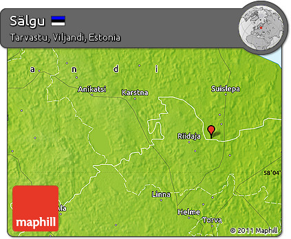 Physical Map of Sälgu