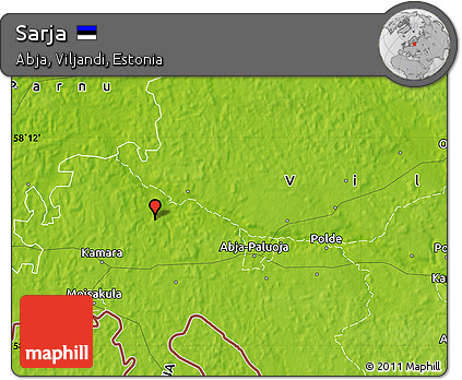 Physical Map of Sarja