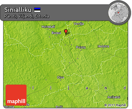 Physical Map of Sinialliku