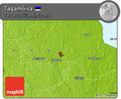 Physical Map of Tagamõisa
