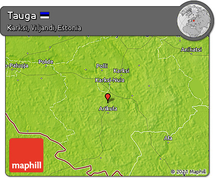 Physical Map of Tauga