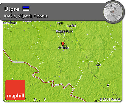 Physical Map of Ülpre