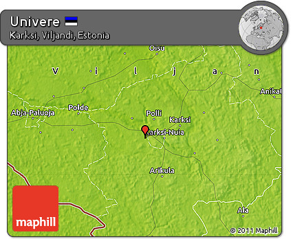 Physical Map of Univere