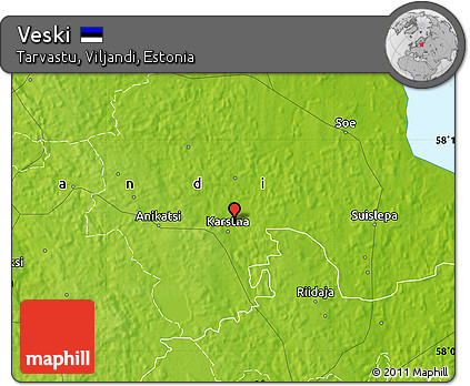 Physical Map of Veski