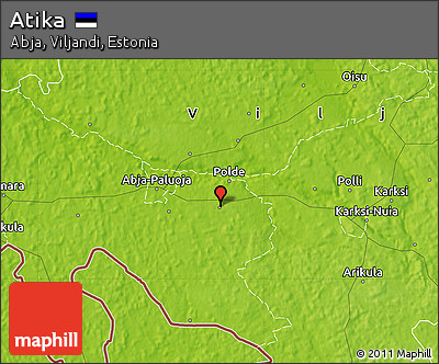 Physical Map of Atika