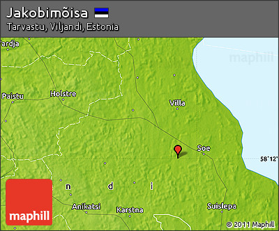 Physical Map of Jakobimõisa