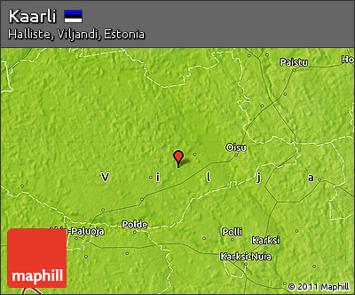 Physical Map of Kaarli