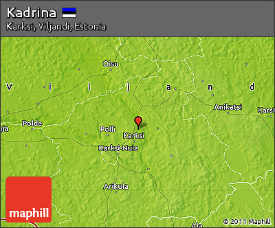 Physical Map of Kadrina
