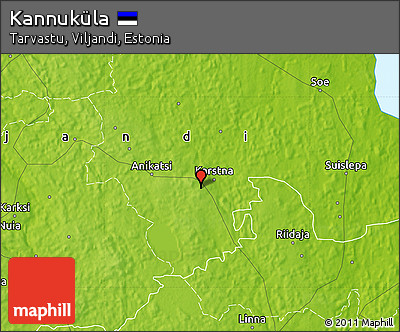 Physical Map of Kannuküla