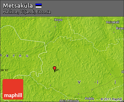 Physical Map of Metsaküla