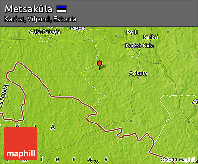 Physical Map of Metsaküla