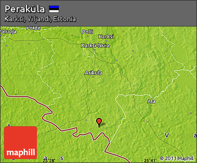 Physical Map of Peraküla