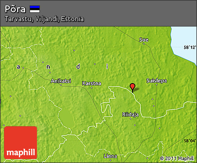 Physical Map of Põra