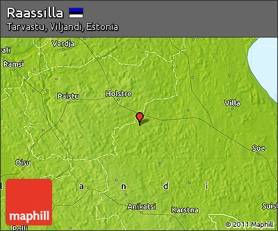 Physical Map of Raassilla