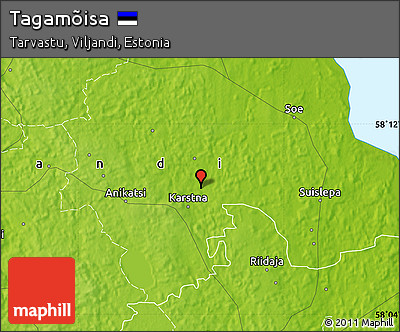 Physical Map of Tagamõisa