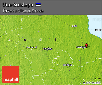 Physical Map of Uue-Suislepa