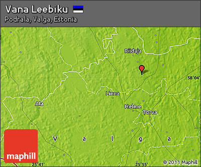 Physical Map of Vana Leebiku