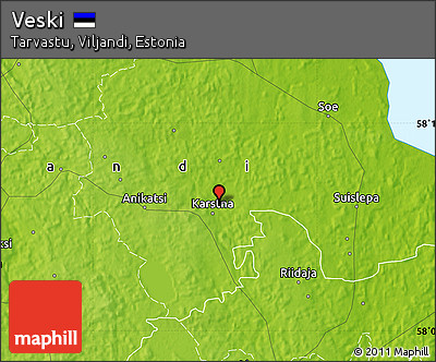 Physical Map of Veski