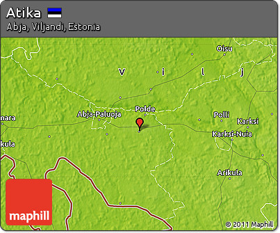 Physical Map of Atika