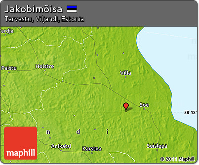Physical Map of Jakobimõisa
