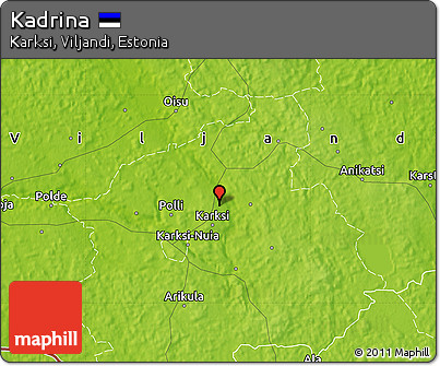 Physical Map of Kadrina