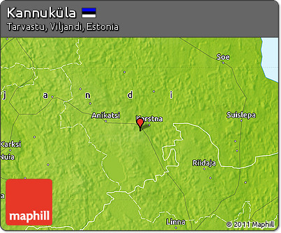 Physical Map of Kannuküla