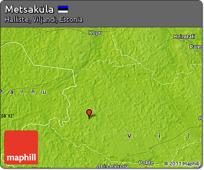 Physical Map of Metsaküla