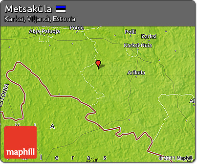 Physical Map of Metsaküla