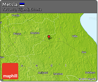 Physical Map of Metsla