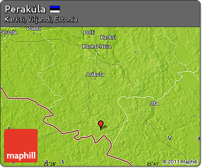 Physical Map of Peraküla