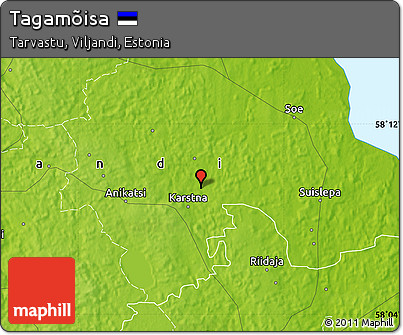 Physical Map of Tagamõisa