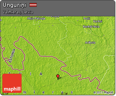 Physical Map of Unguriņi