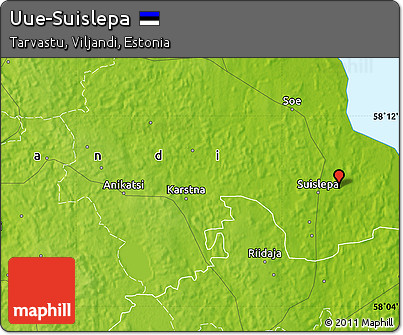 Physical Map of Uue-Suislepa