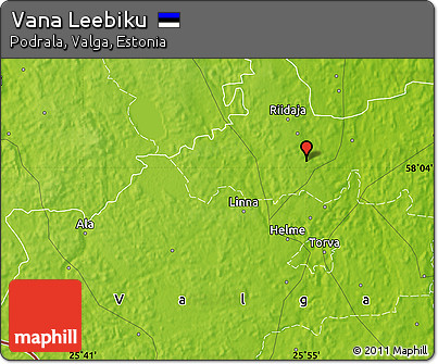 Physical Map of Vana Leebiku